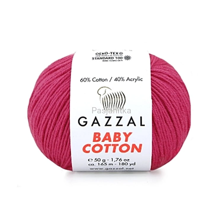 Włóczka Baby Cotton 3415 amarant