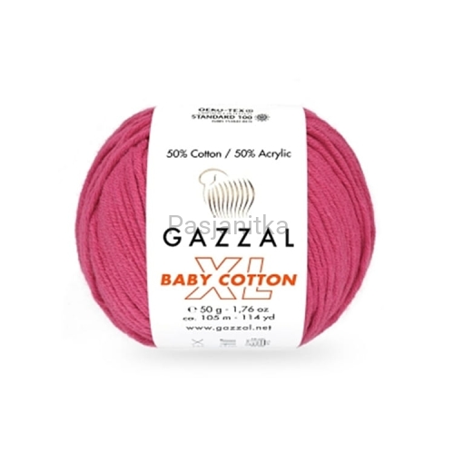 Włóczka Baby Cotton XL 3415 amarant
