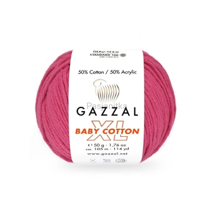 Włóczka Baby Cotton XL 3415 amarant
