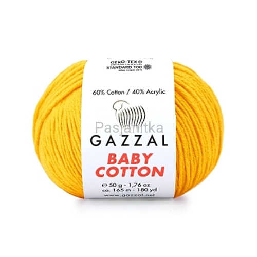 Włóczka Baby Cotton 3417 żółty