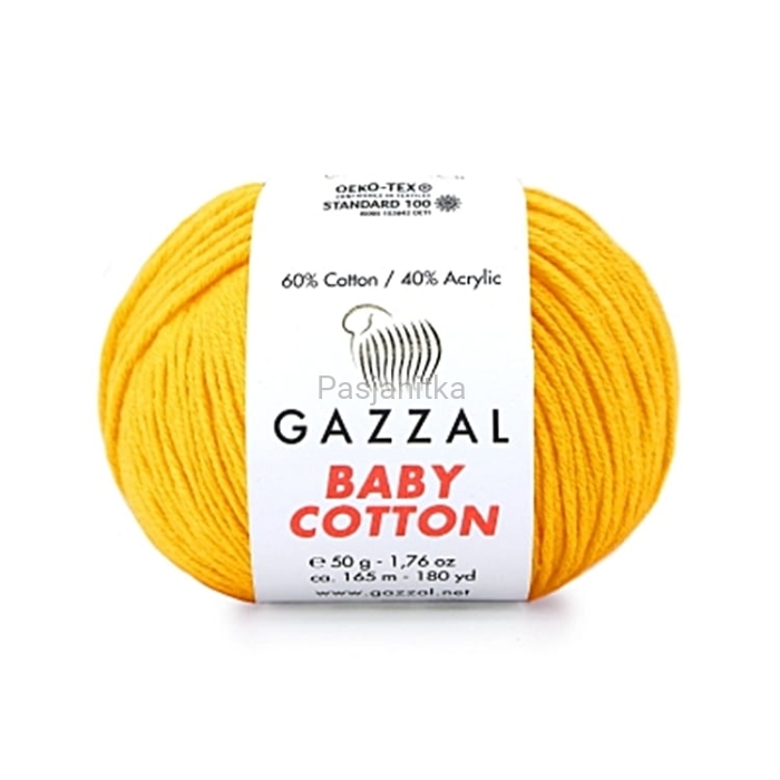Włóczka Baby Cotton 3417 żółty
