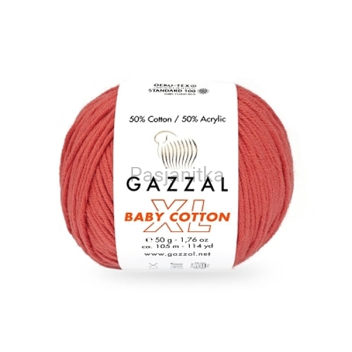 Włóczka Baby Cotton XL 3418 koral