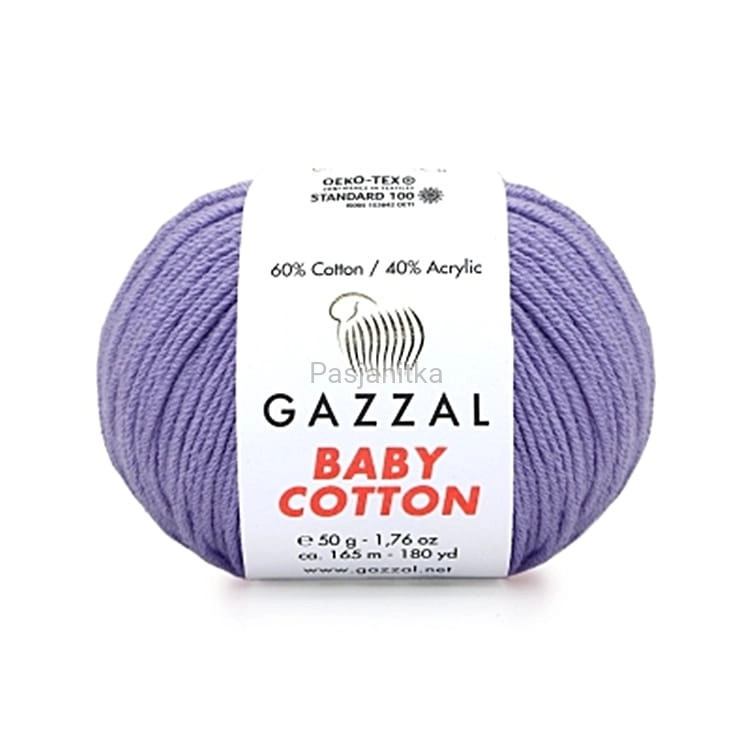 Włóczka Baby Cotton 3420 jasny fiolet