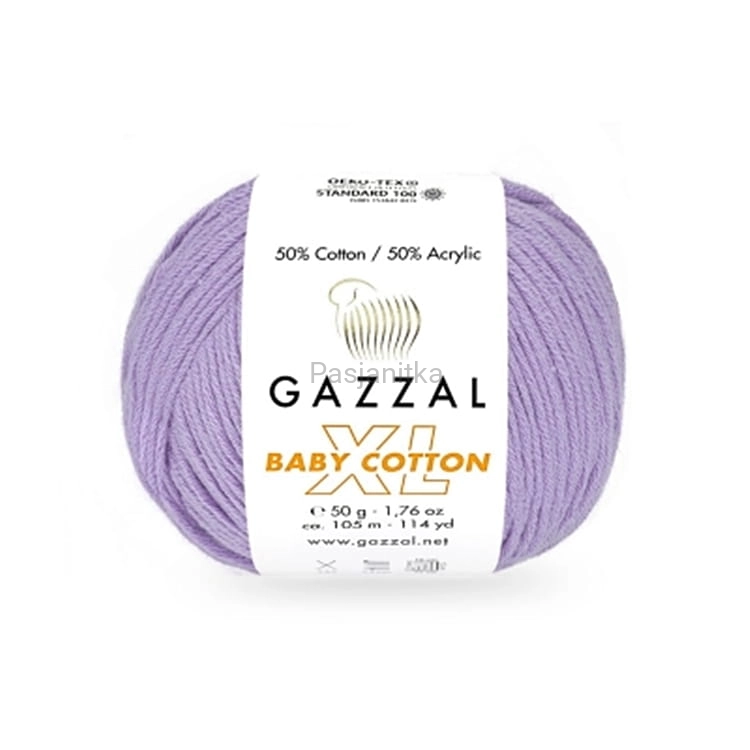Włóczka Baby Cotton XL 3420 jasny fiolet