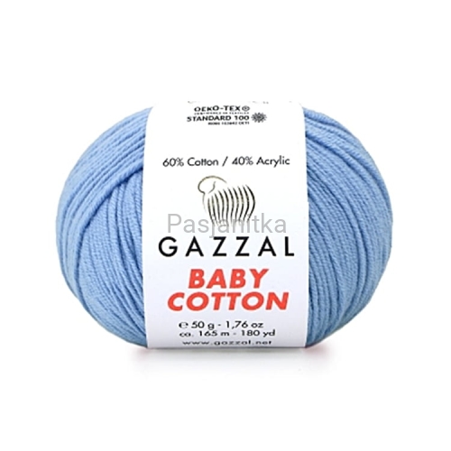 Włóczka Baby Cotton 3423 niebieski