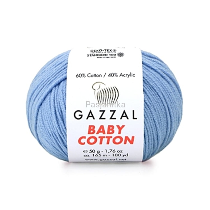 Włóczka Baby Cotton 3423 niebieski