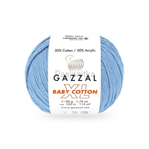 Włóczka Baby Cotton XL 3423 niebieski