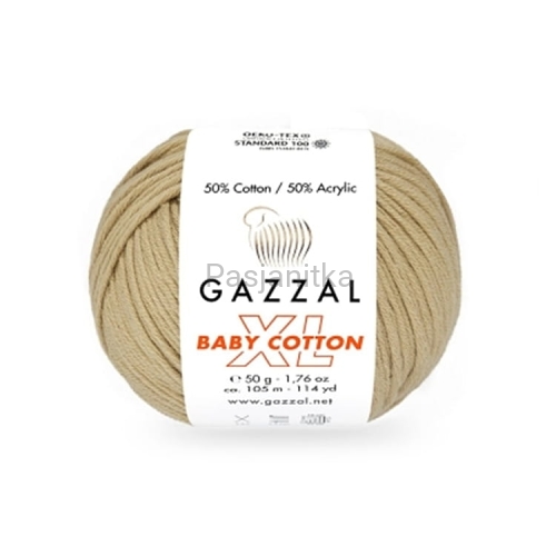 Włóczka Baby Cotton XL 3424 beż