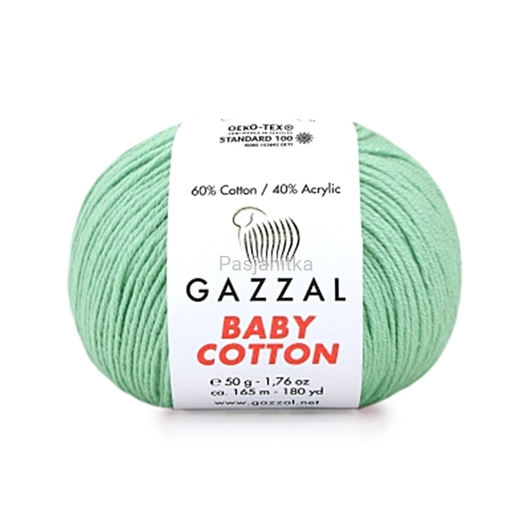Włóczka Baby Cotton 3425 miętowy