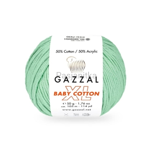 Włóczka Baby Cotton XL 3425 miętowy