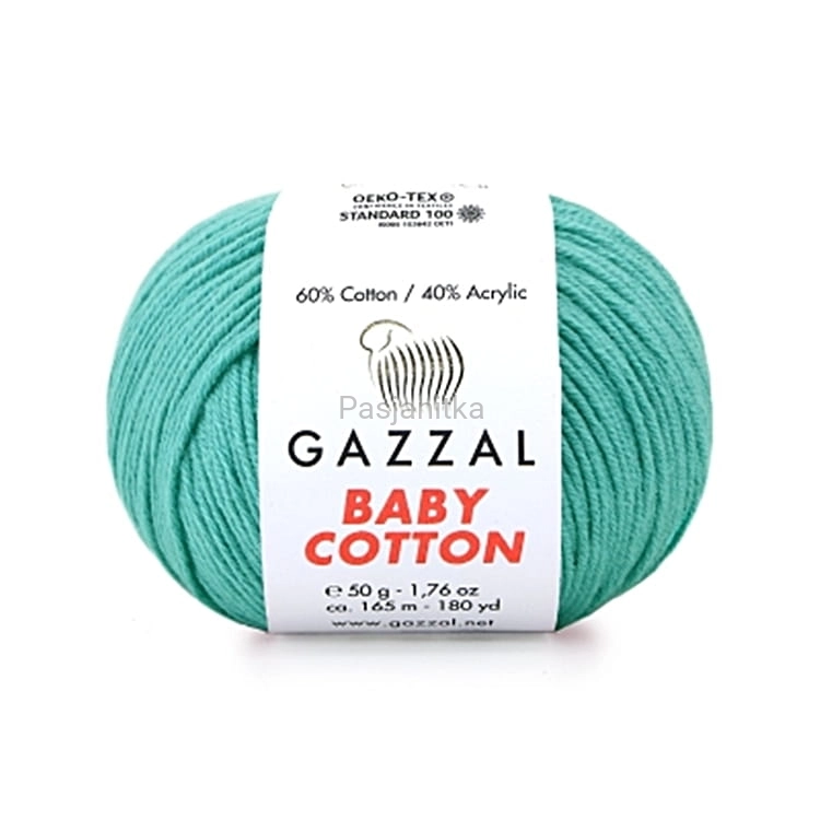 Włóczka Baby Cotton 3426 jasny szmaragd