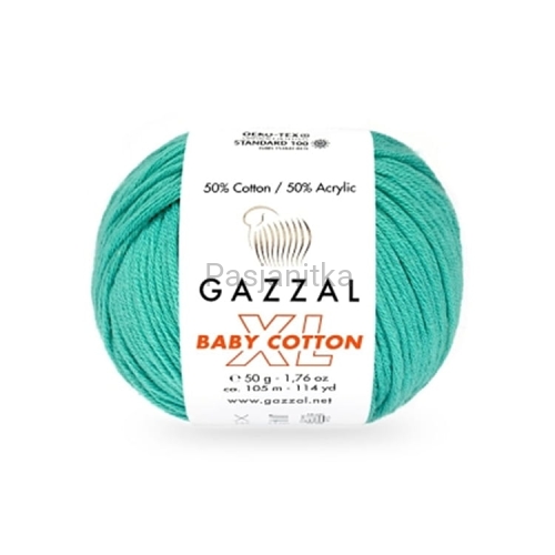 Włóczka Baby Cotton XL 3426 jasny szmaragd