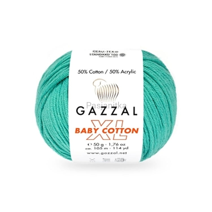 Włóczka Baby Cotton XL 3426 jasny szmaragd