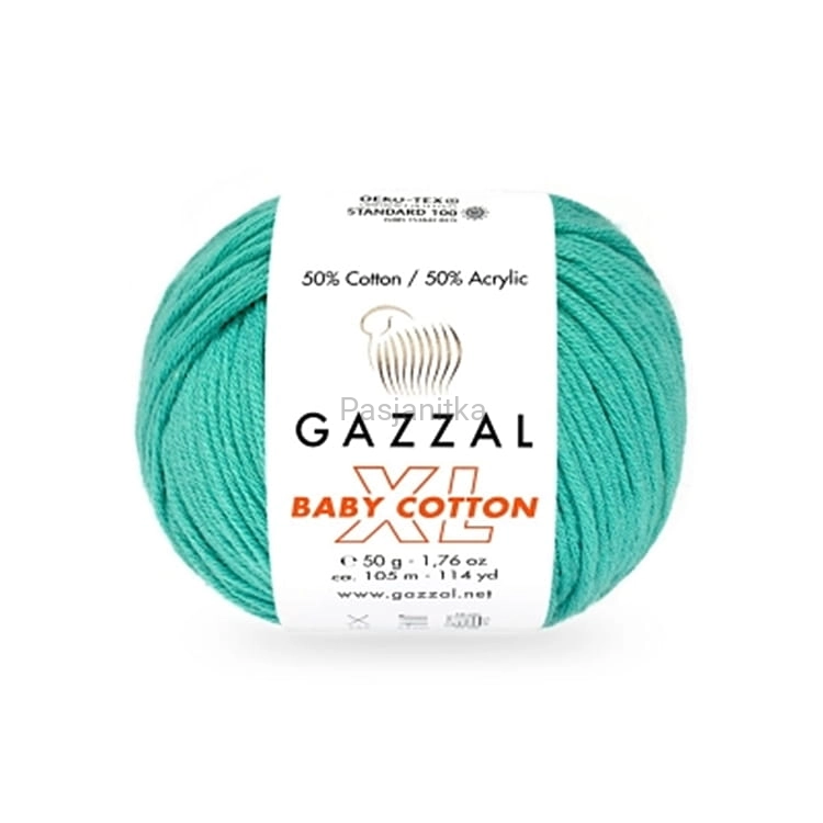 Włóczka Baby Cotton XL 3426 jasny szmaragd