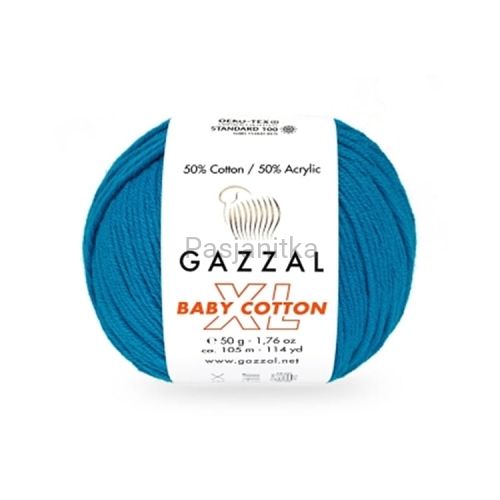 Włóczka Baby Cotton XL 3428 turkus