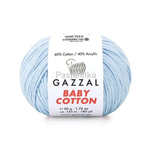 Włóczka Baby Cotton 3429 błękitny
