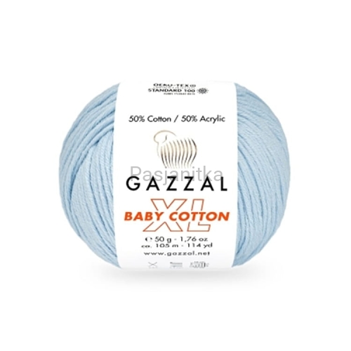Włóczka Baby Cotton XL 3429 błękitny