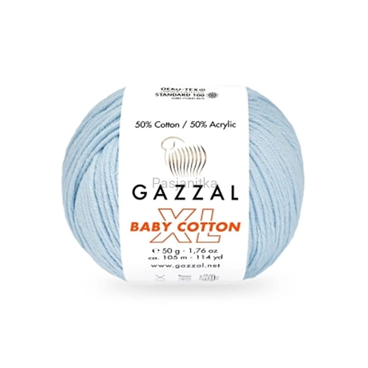 Włóczka Baby Cotton XL 3429 błękitny