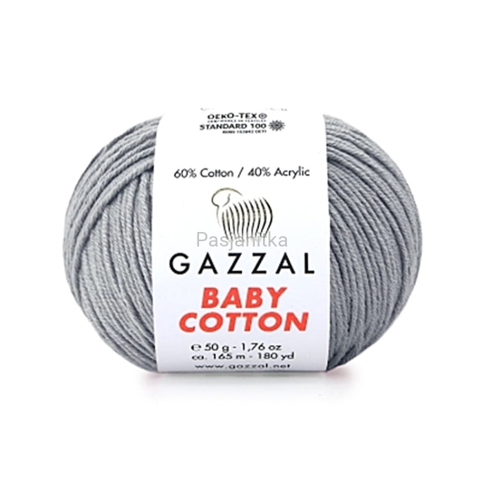 Włóczka Baby Cotton 3430 szary