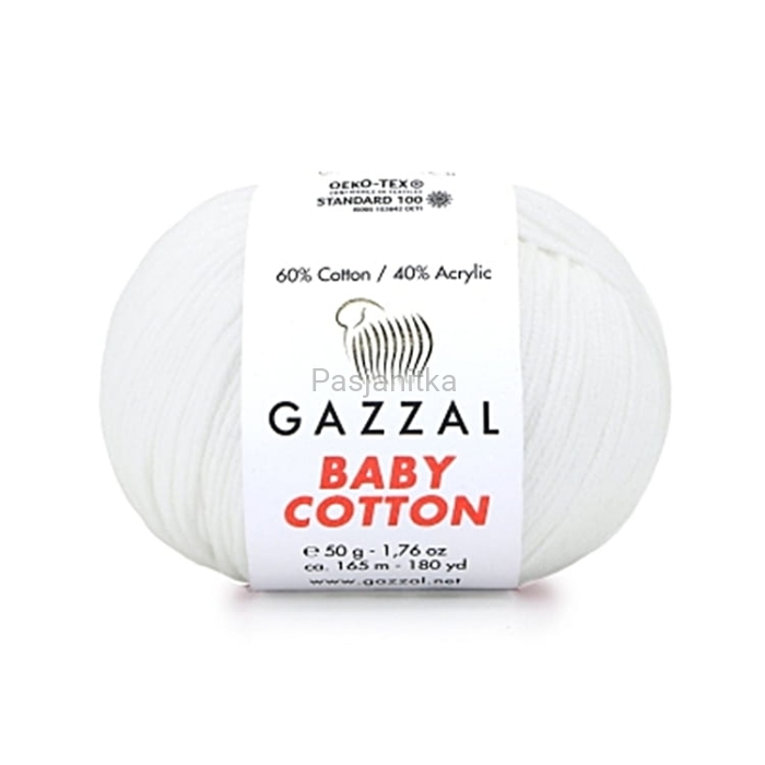 Włóczka Baby Cotton 3432 biel optyczna