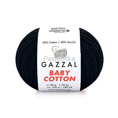 Włóczka Baby Cotton 3433 czarny