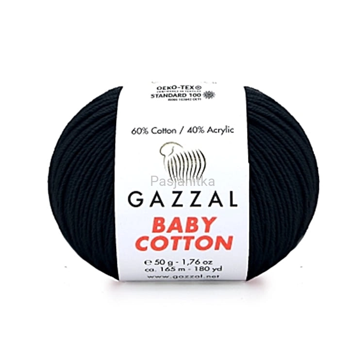 Włóczka Baby Cotton 3433 czarny