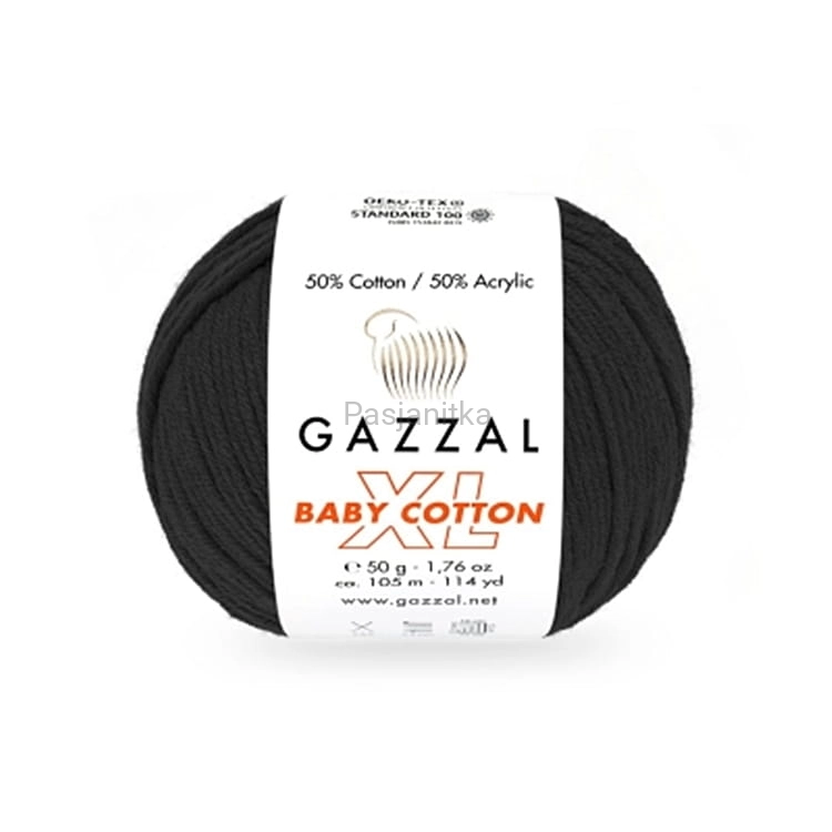 Włóczka Baby Cotton XL 3433 czarny