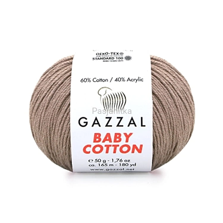 Włóczka Baby Cotton 3434 kawa z mlekiem