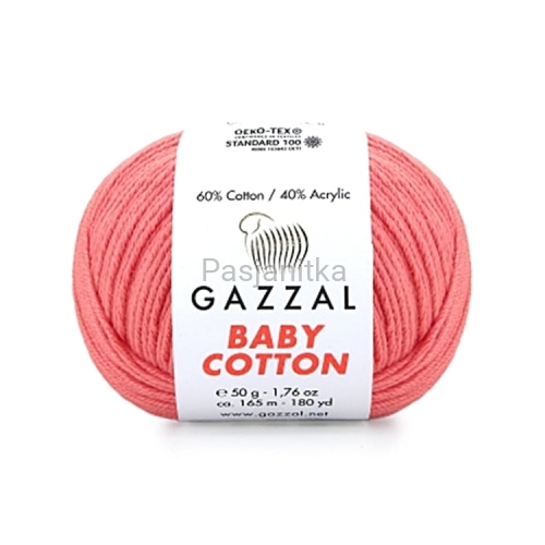 Włóczka Baby Cotton 3435 jasny koral
