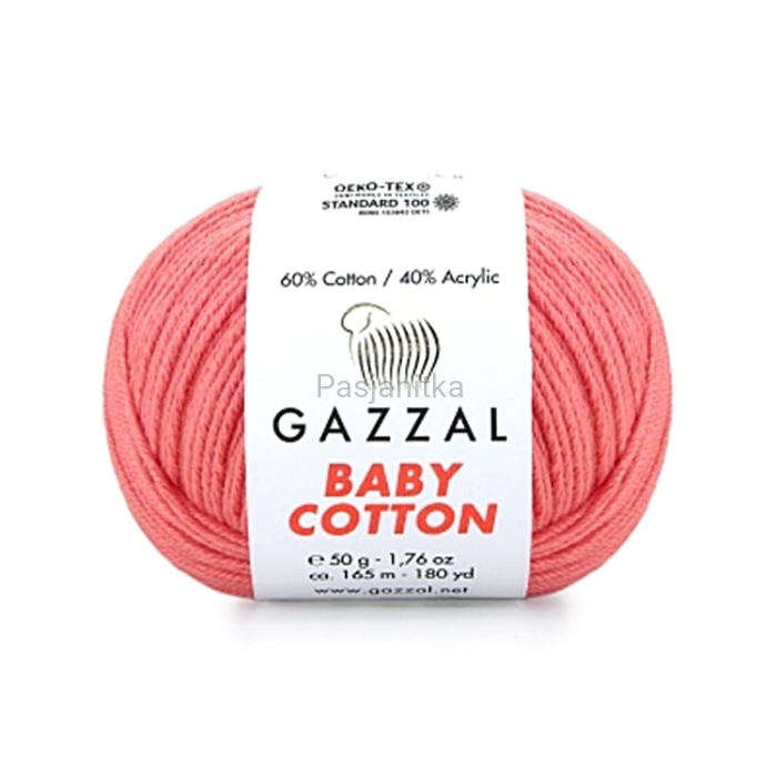 Włóczka Baby Cotton 3435 jasny koral