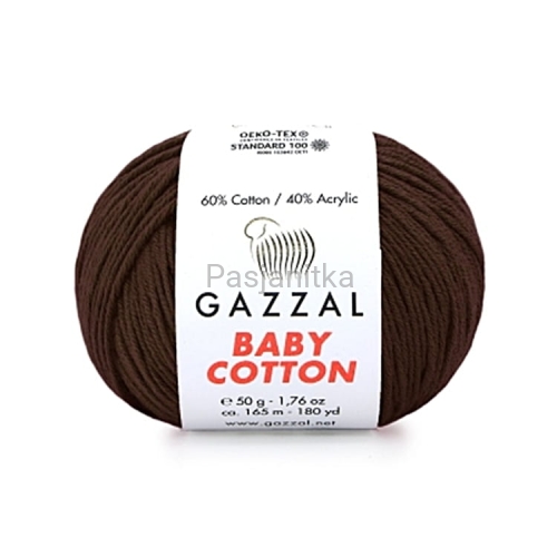 Włóczka Baby Cotton 3436 brąz