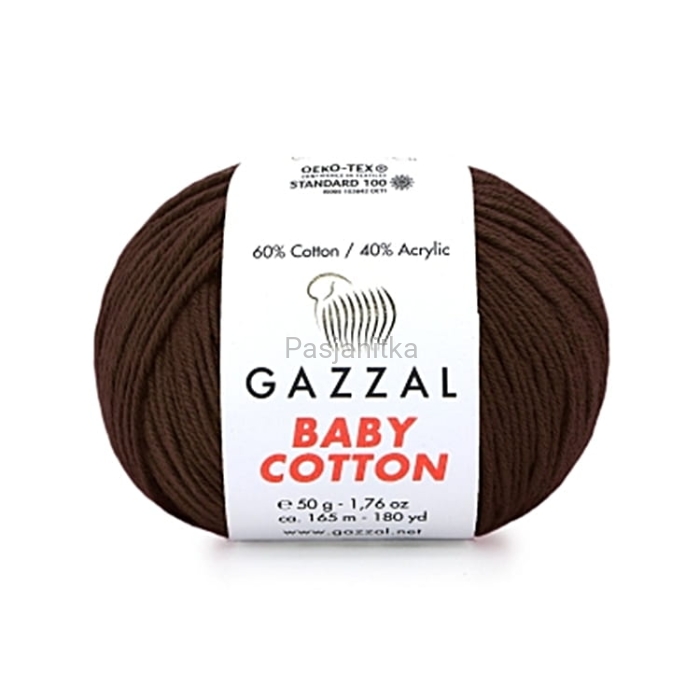 Włóczka Baby Cotton 3436 brąz