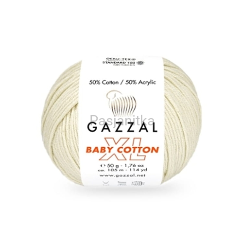 Włóczka Baby Cotton XL 3437 kremowy