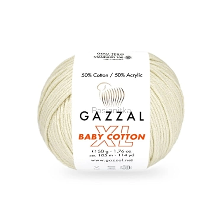 Włóczka Baby Cotton XL 3437 kremowy