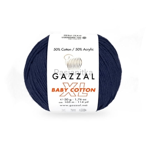 Włóczka Baby Cotton XL 3438 granatowy