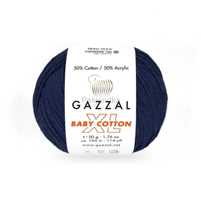 Włóczka Baby Cotton XL 3438 granatowy