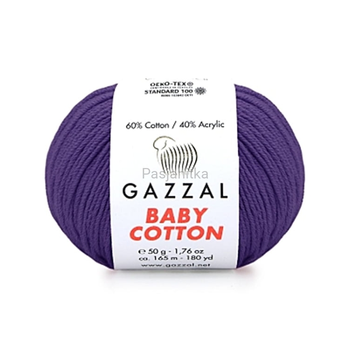 Włóczka Baby Cotton 3440 ciemny fiolet