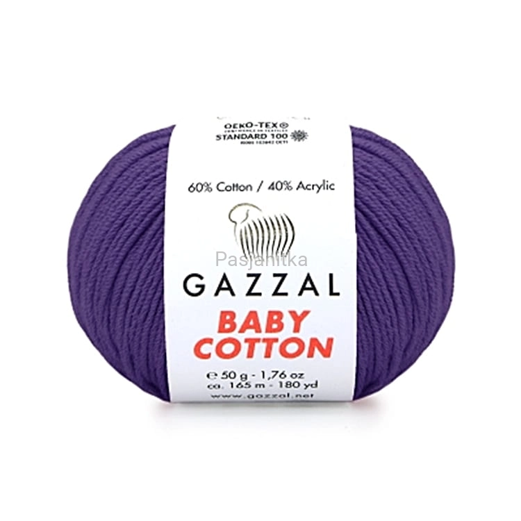 Włóczka Baby Cotton 3440 ciemny fiolet