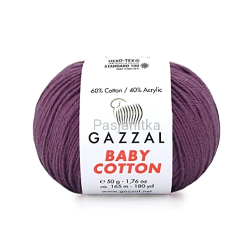 Włóczka Baby Cotton 3441 śliwka