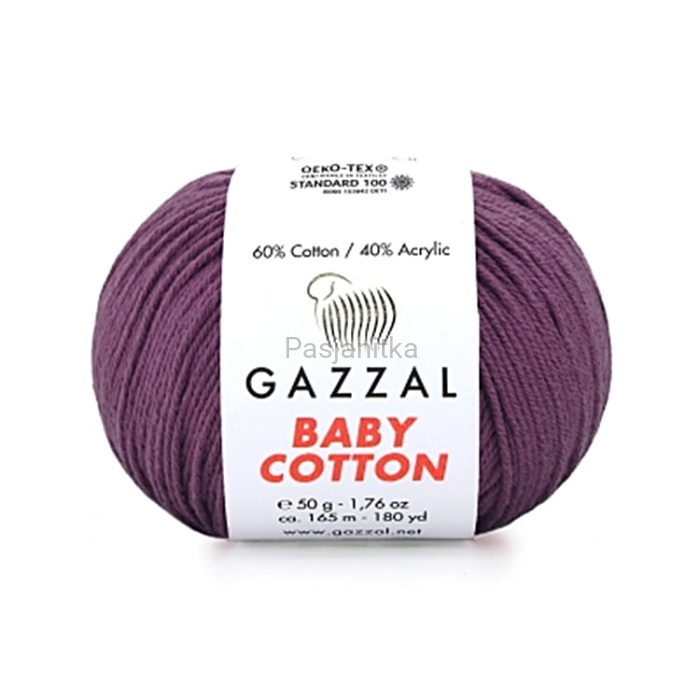 Włóczka Baby Cotton 3441 śliwka