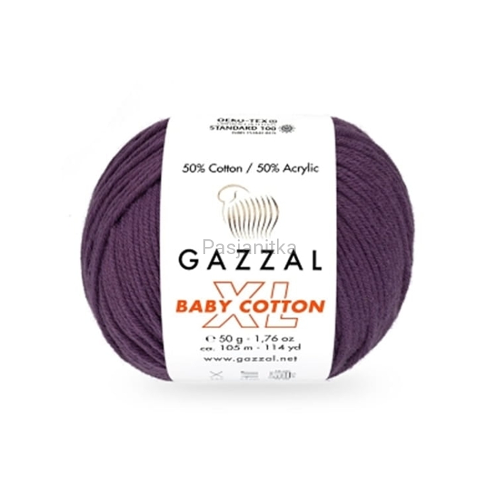 Włóczka Baby Cotton XL 3441 śliwka