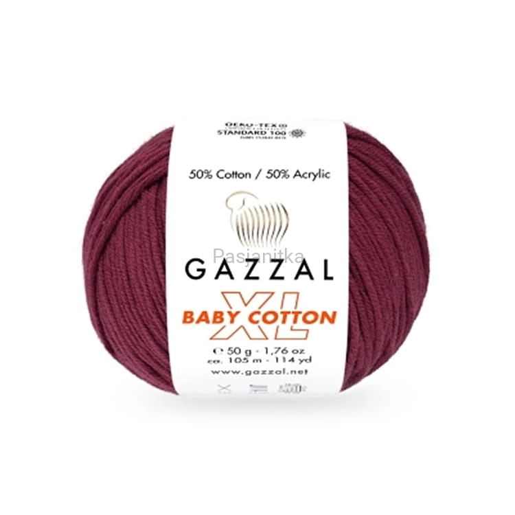 Włóczka Baby Cotton XL 3442 wiśnia