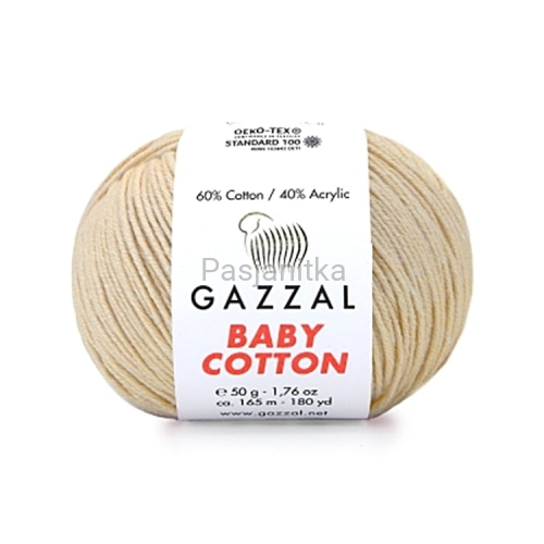 Włóczka Baby Cotton 3445 ciepły jasny beż
