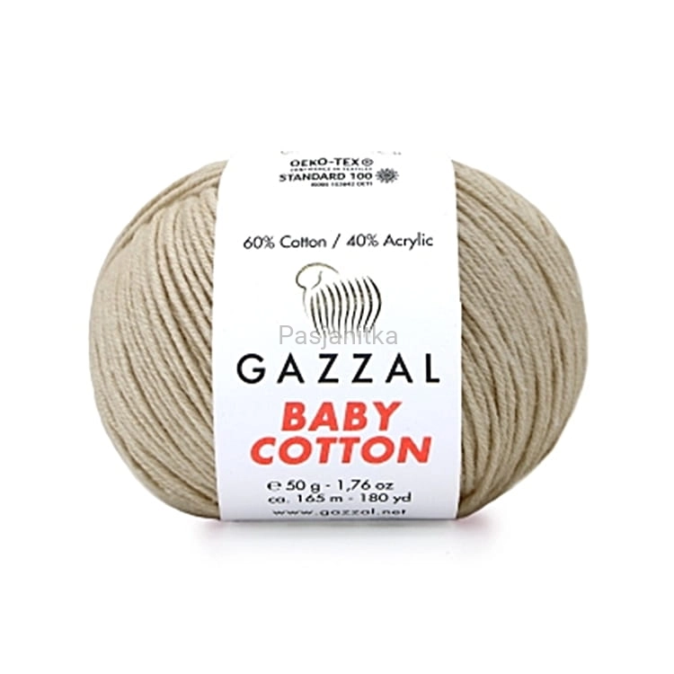 Włóczka Baby Cotton 3446 jasny beż