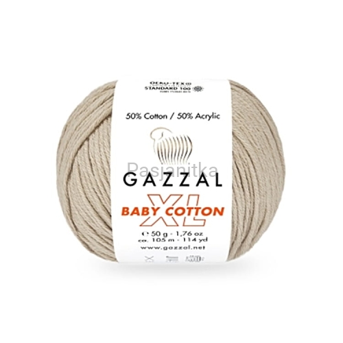Włóczka Baby Cotton XL 3446 jasny beż