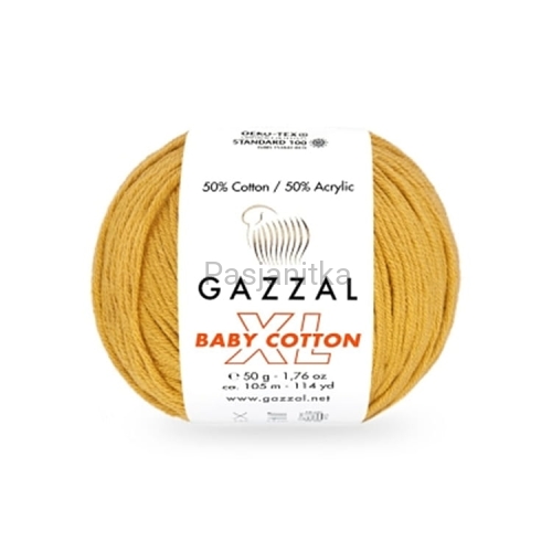 Włóczka Baby Cotton XL 3447 miodowy