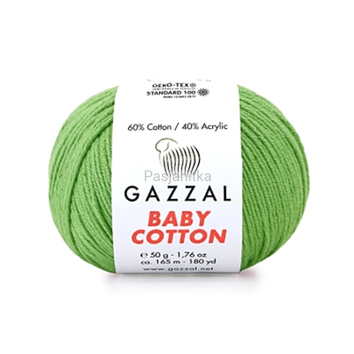 Włóczka Baby Cotton 3448 zielony