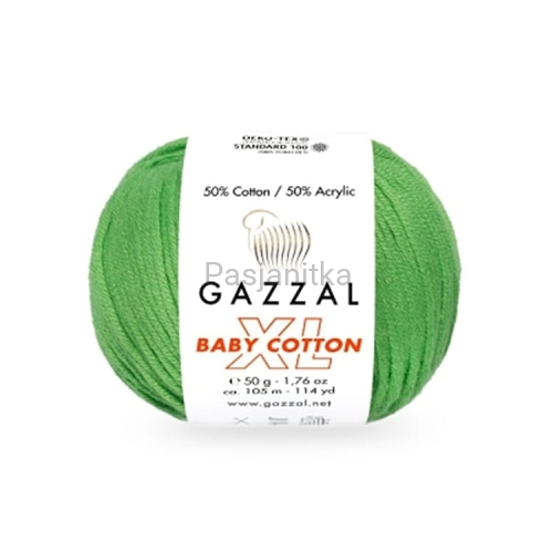 Włóczka Baby Cotton XL 3448 zielony
