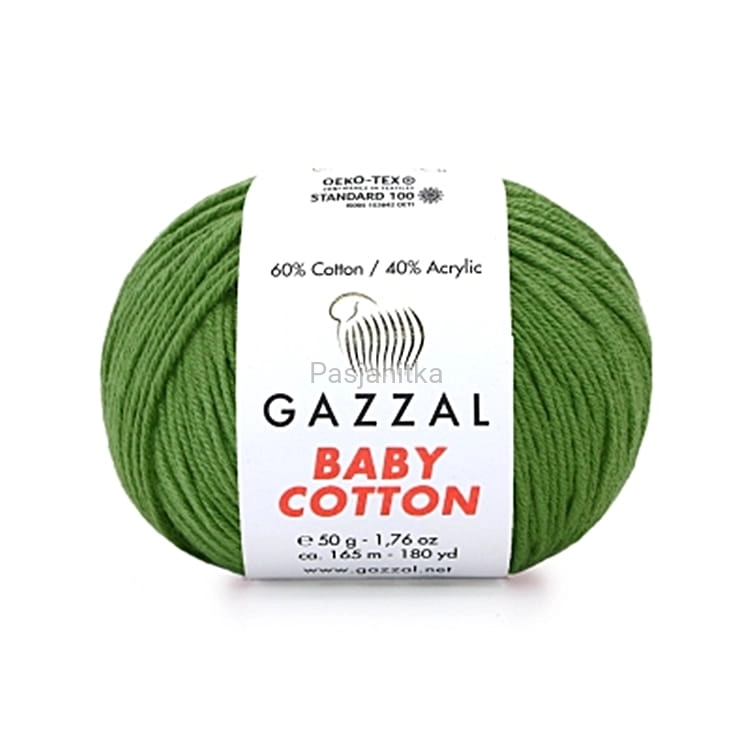 Włóczka Baby Cotton 3449 paprotka