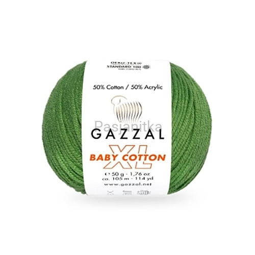 Włóczka Baby Cotton XL 3449 paprotka